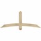 Ekena Millwork Bellingham Rough Sawn Timber Gable Bracket, Douglas Fir, 60"W x 25"H x 4"D x 4"F, 10/12 Pitch GBW060X25X0404BEL00RDF - alternate 1
